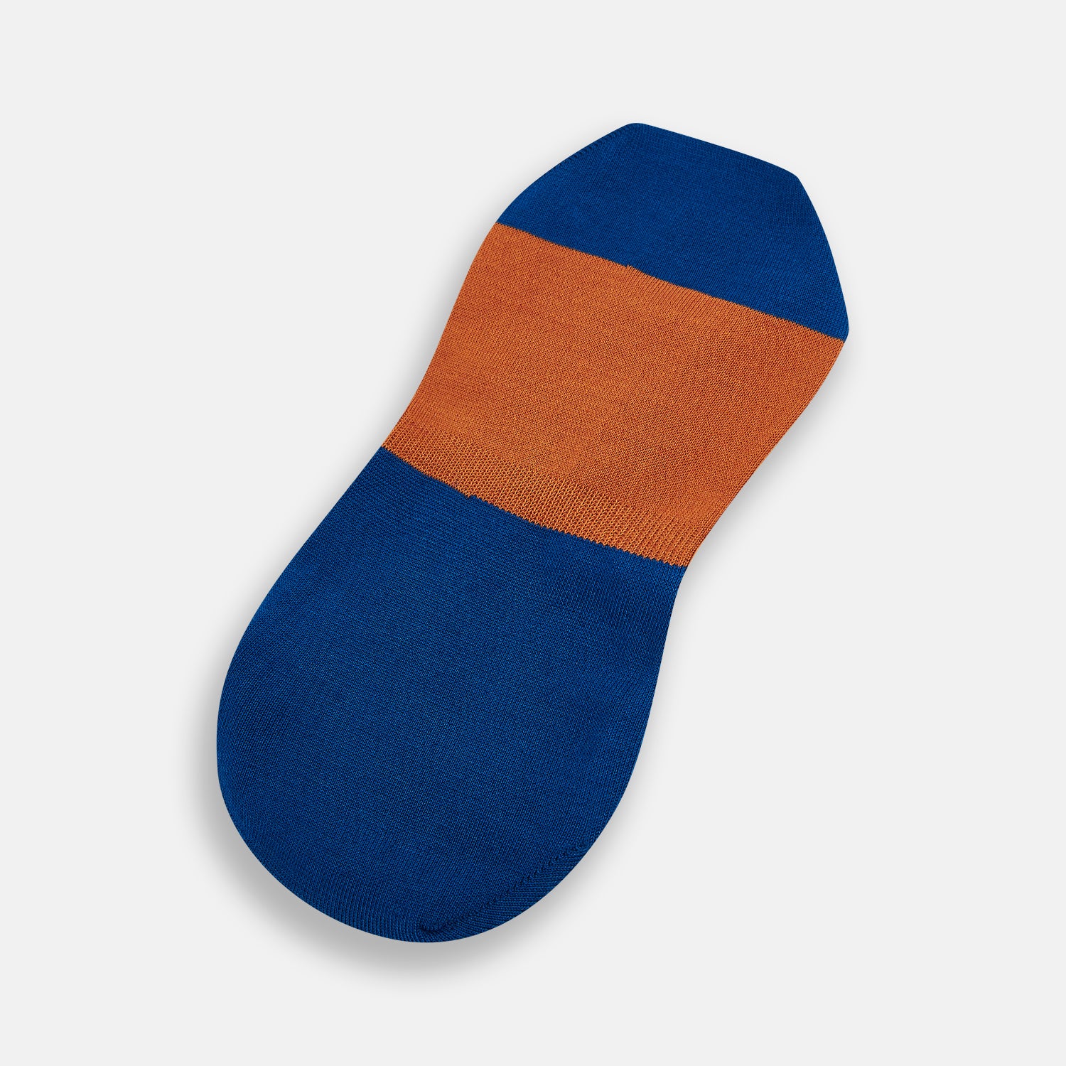 View 3 of product Royal Blue & Orange No-Show Socks