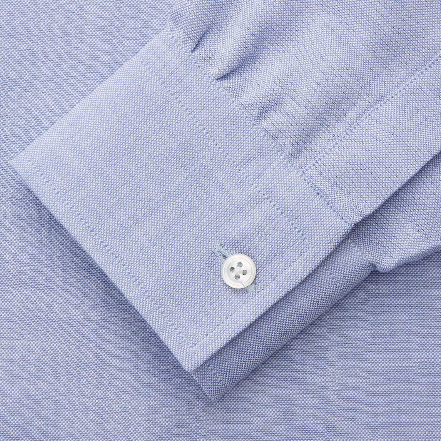 View 4 of product Pale Blue Weekend Fit Hayne Shirt With Dorset Collar And 1-Button Cuffs