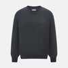 Charcoal Grey Merino V-Neck Jumper