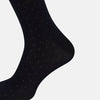 View 4 of product Navy/Azzurro Polka Dot Mid-Length Socks