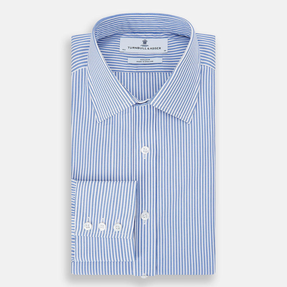 Sky Blue Halo Stripe Mayfair Shirt