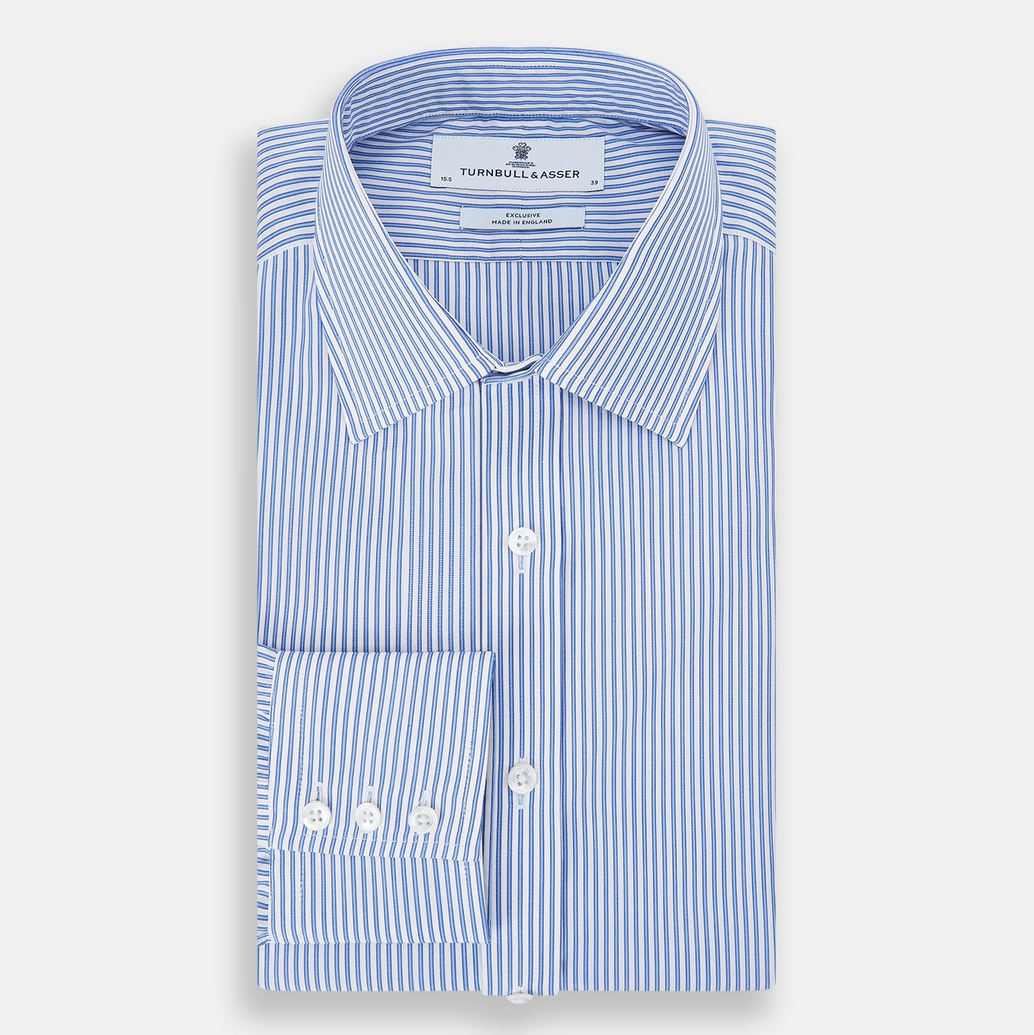 View 5 of product Sky Blue Halo Stripe Mayfair Shirt