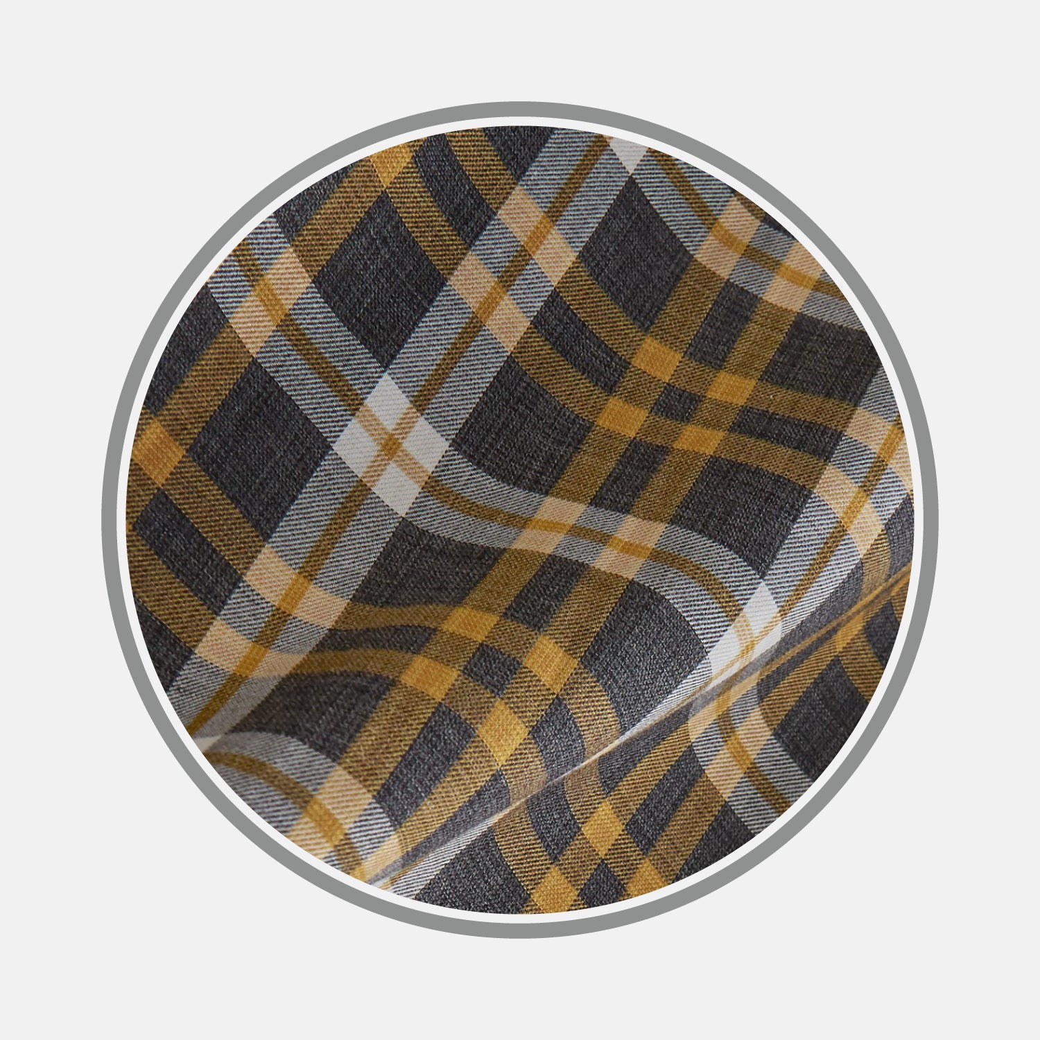 View 1 of product Yellow Check Cotton Fabric