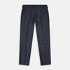 View 1 of product Navy Check Wool and Cashmere Blend Wilson Trousers
