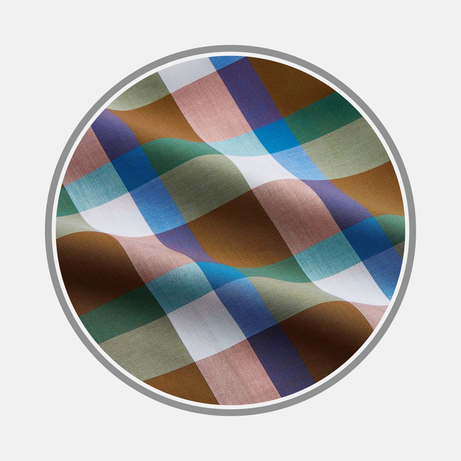View 1 of product Green and Pink Multi-check Cotton Blend Fabric