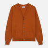 View 1 of product Rust Lachlan Cashmere Cardigan