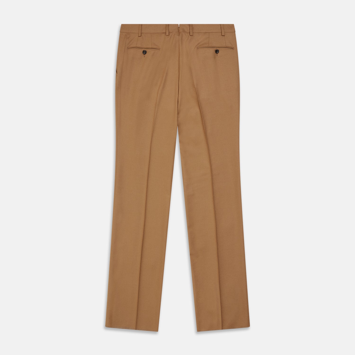 View 4 of product Tan Wool Pleated Jasper Trouser