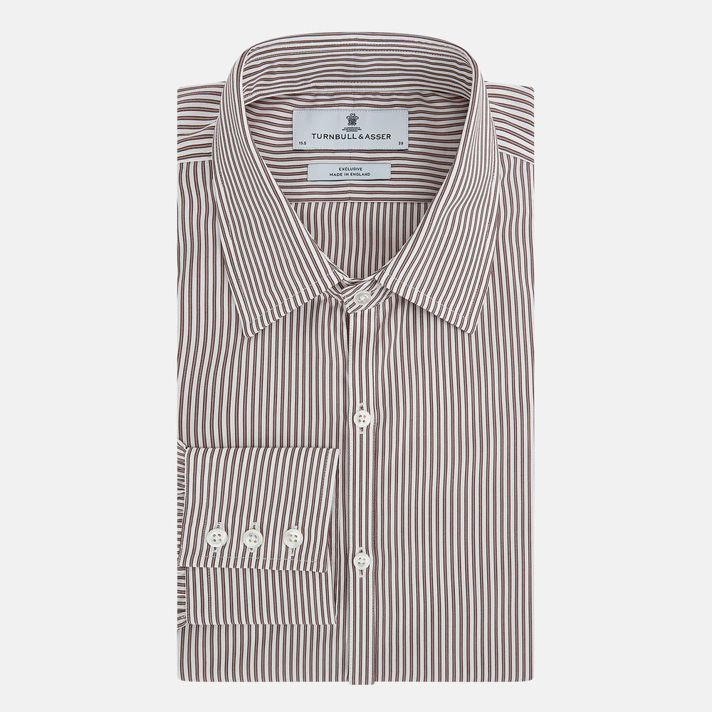 Burgundy Halo Stripe Westminster Shirt