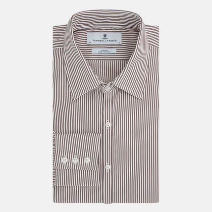 Burgundy Halo Stripe Westminster Shirt Image 4