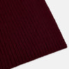 View 2 of product Burgundy Rib-Knit Cashmere Scarf