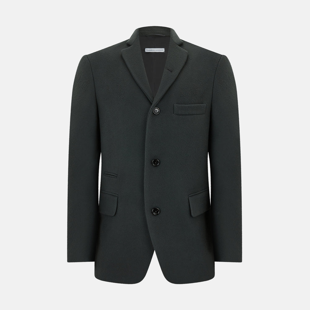 Moss Green  Apsley Single-Breasted Caban Coat