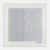 View 4 of product White Stripe Silk Pocket Square