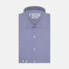 View 1 of product Tailored Fit Blue Royal Oxford Cotton Shirt with Kent Collar and 2-Button Cuffs