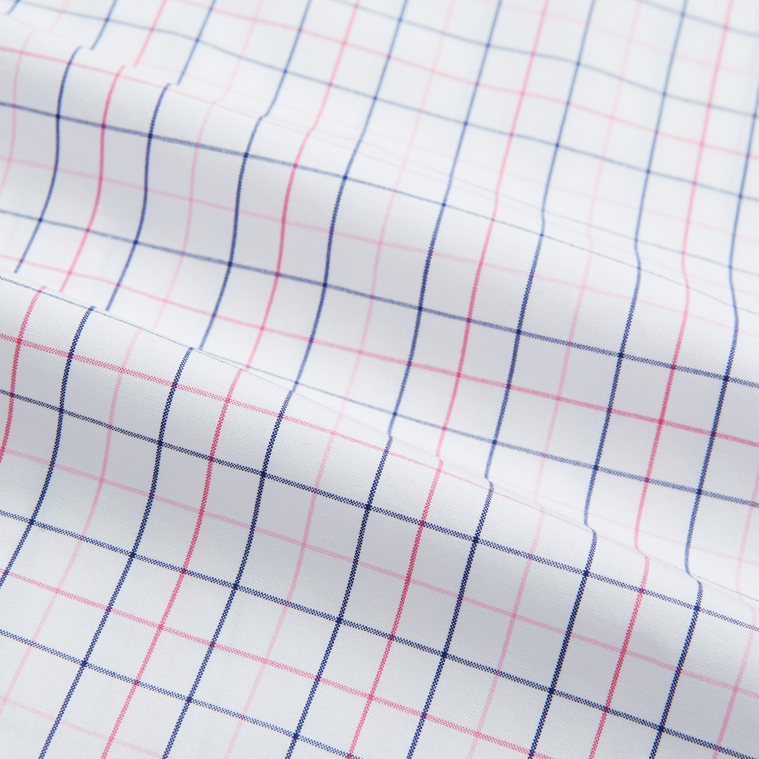 Pink Overlay Grid Check Mayfair Shirt