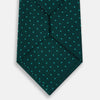 View 3 of product Blue and Forest Green Micro Dot Silk Tie