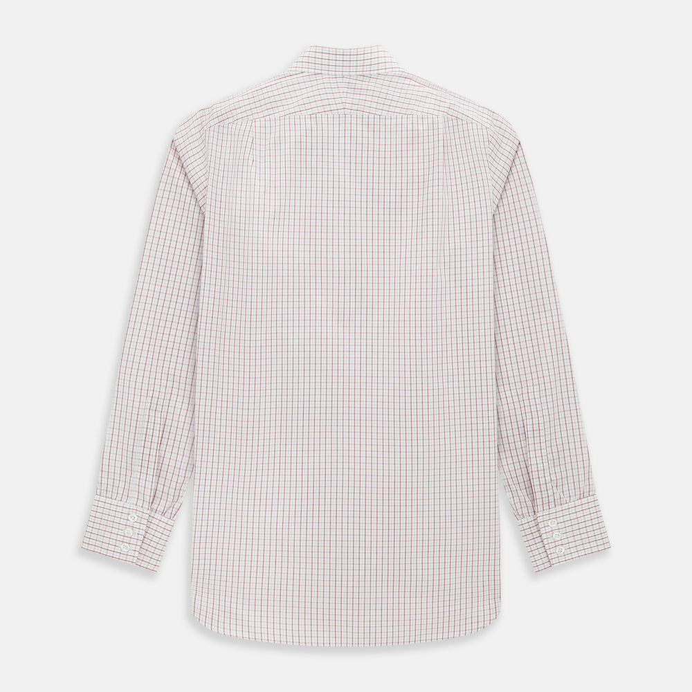 Red Tattersall Check Mayfair Shirt