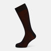 View 1 of product Navy/Red Polka Dot Mid-Length Socks