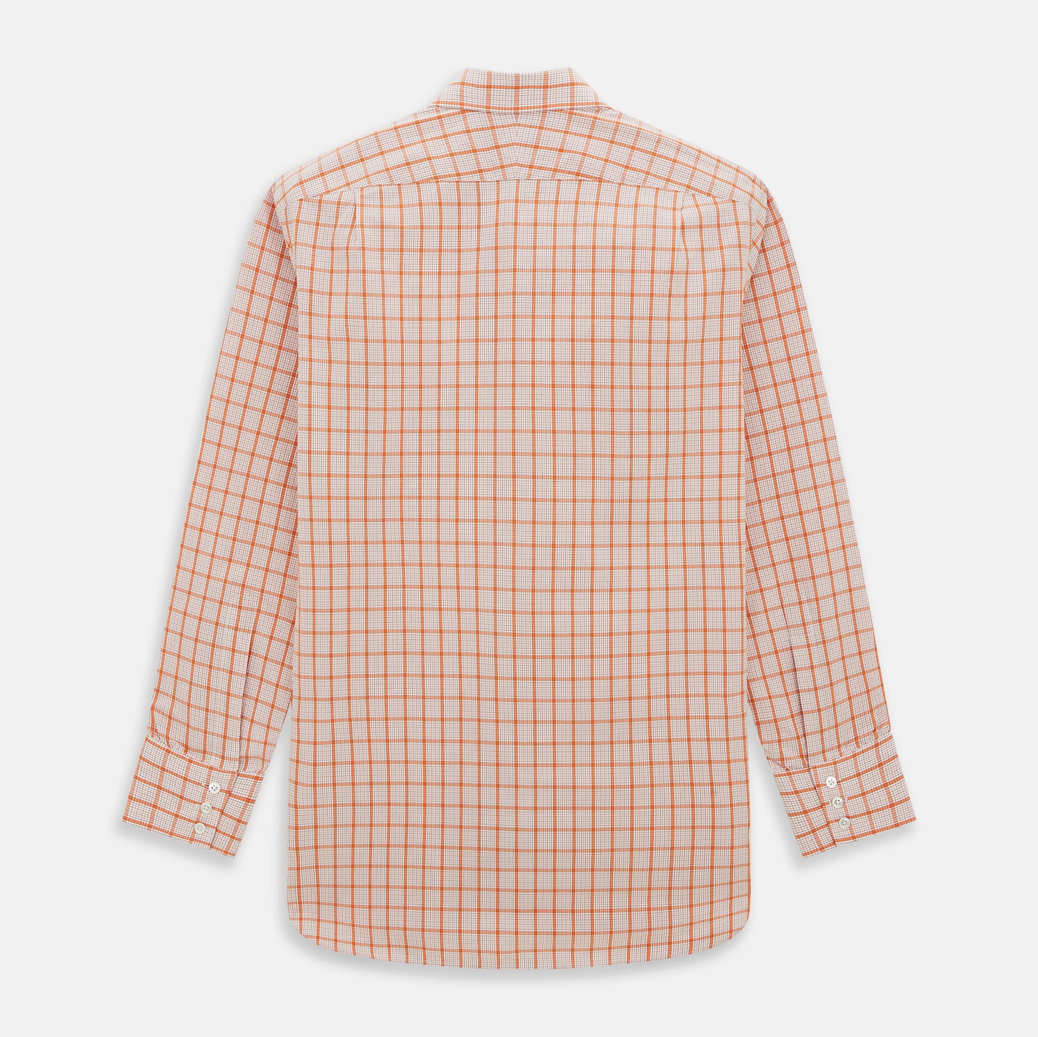 View 6 of product Orange Graph Overlay Check Mayfair Shirt