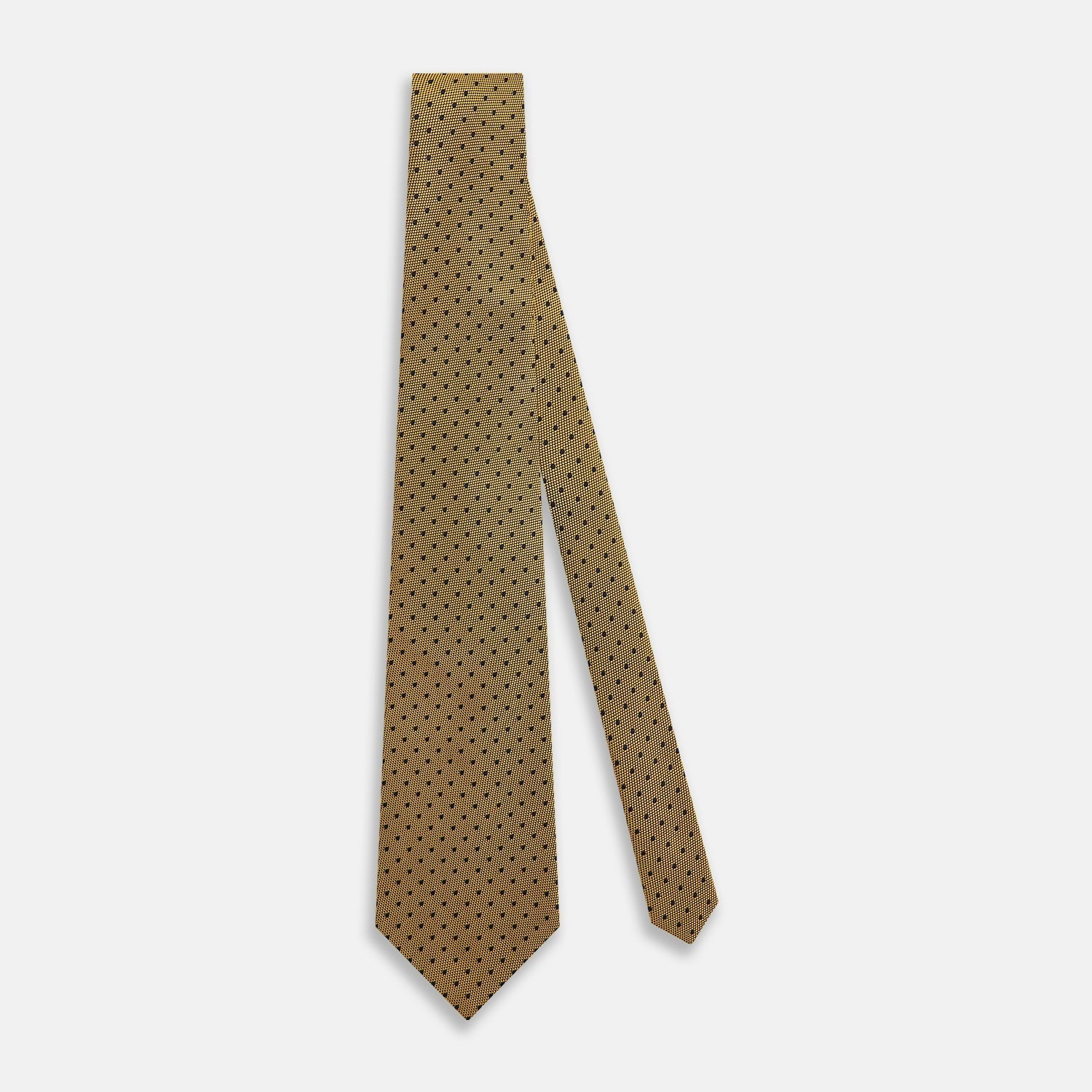 View 2 of product Purple and yellow Micro Dot Silk Tie