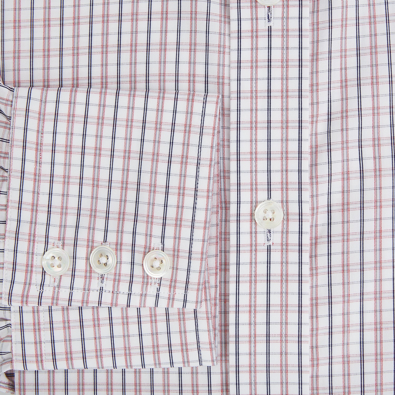 View 4 of product Red and Blue Multi Check Mayfair Shirt