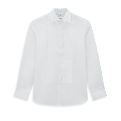 Tailored Fit White Marcella Front Shirt with Kent Collar and Double Cuffs Image 6