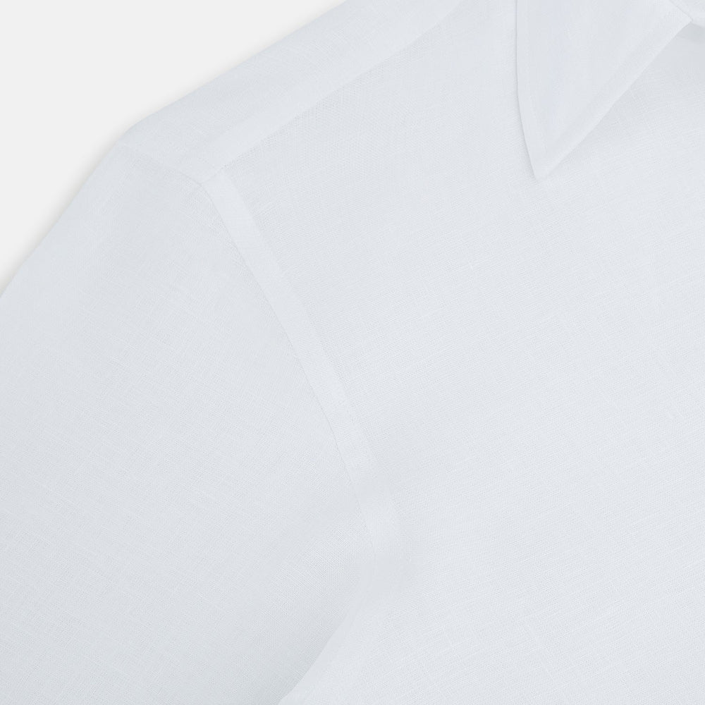 White Linen Westminster Shirt