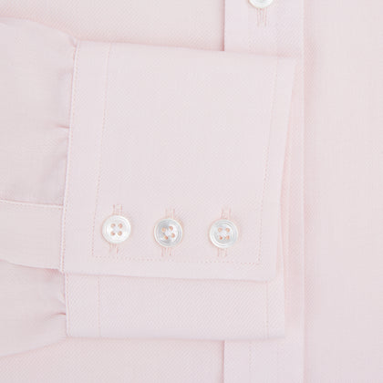 Pale Pink Cotton Cashmere Mayfair Shirt Image 3