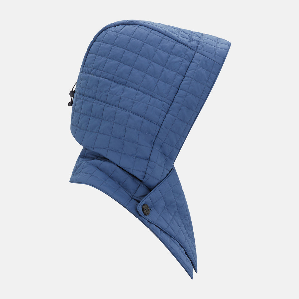 Azzurro Quilted Hood with Neck Warmer