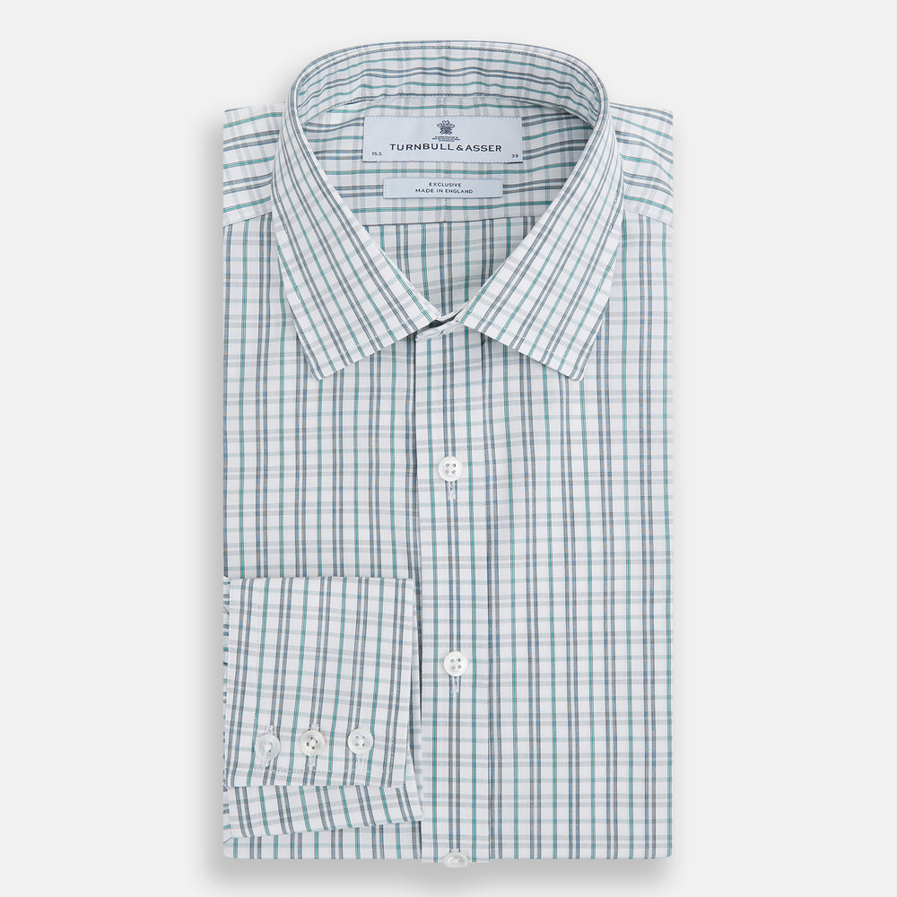 Sage Green Multi Check Mayfair Shirt