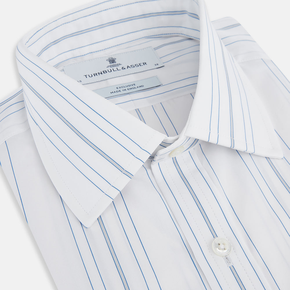 Pale Blue Multi Stripe Mayfair Shirt