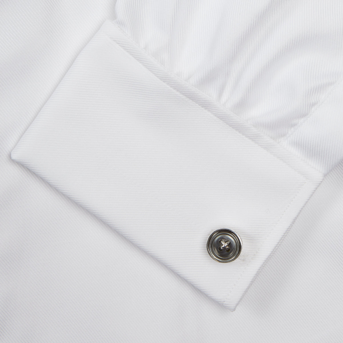 View 6 of product White Oxford Shirt with T&A Collar and Double Cuffs