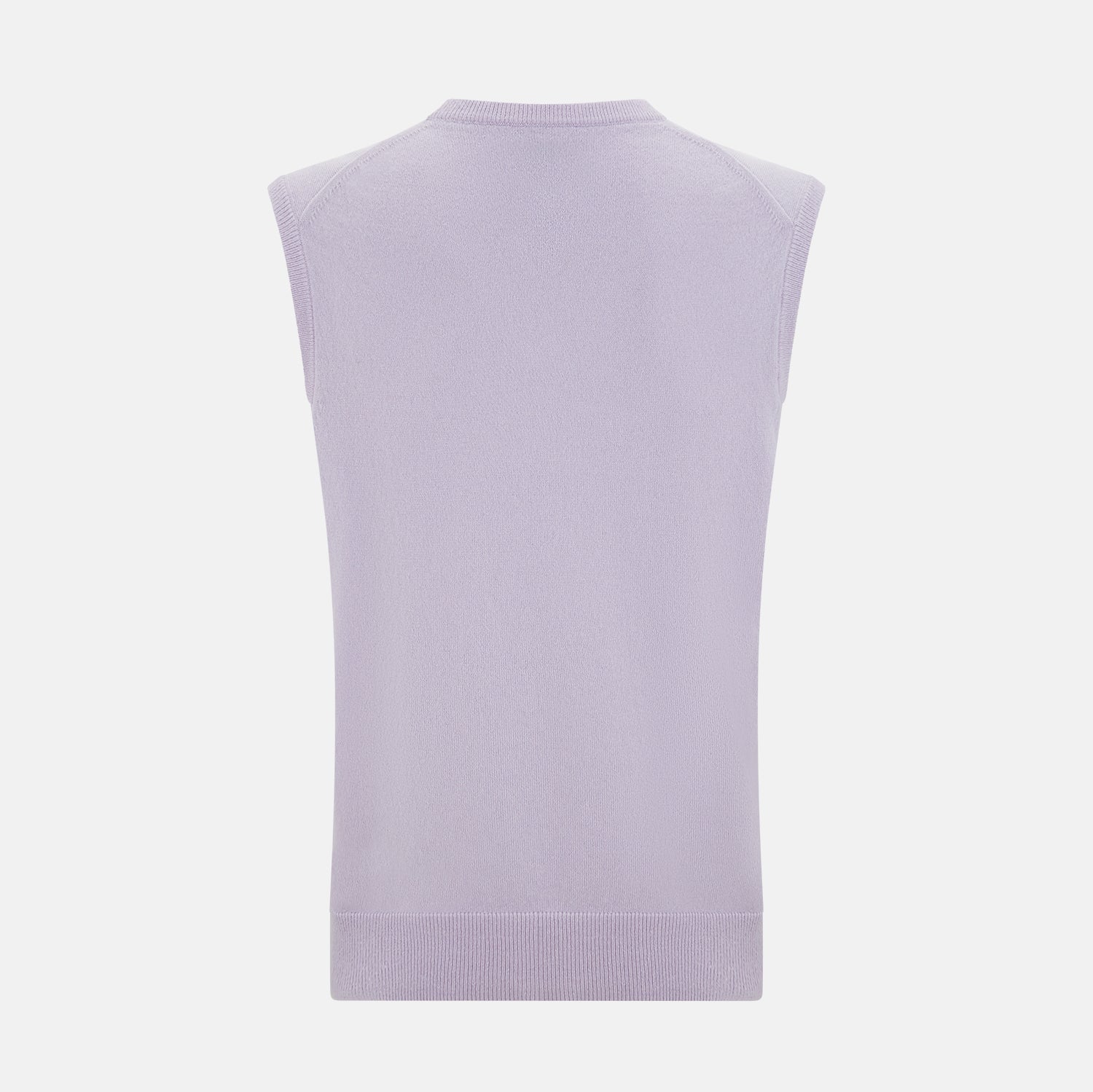 View 3 of product Lilac Cashmere V-Neck Vest