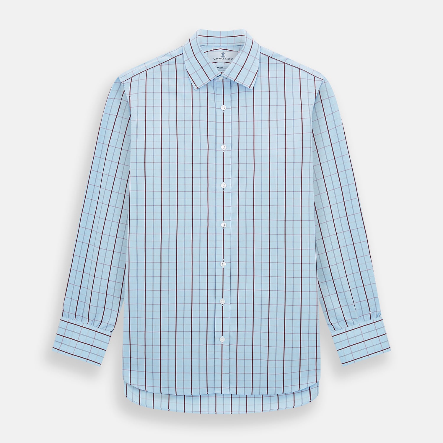 View 1 of product Burgundy Multi Combination Check Mayfair Shirt