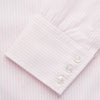 View 3 of product White and Pink Wide Stripe Belgravia Shirt