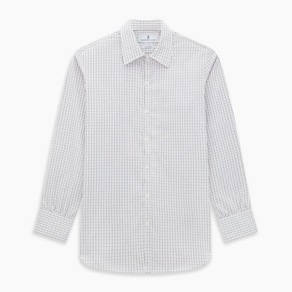 Blue and Red Graph Check Westminster Shirt Image 8