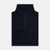 View 4 of product Midnight Blue Half-Zip Cashmere Jumper