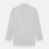 Tailored Fit Plain White Cotton Shirt with Kent Collar and Double Cuffs