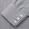 Grey Gingham Check Cotton Melange Regular Fit Mayfair Shirt