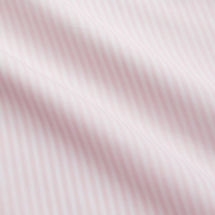White and Pink Wide Stripe Shirt with Double Cuffs Image 3