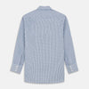 View 3 of product Blue and White Check Cotton Regular Fit Mayfair Shirt