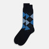 View 2 of product Navy Check Mid-Length Socks