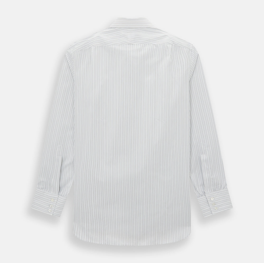 Blue Multi-Tone Double Pinstripe Mayfair Shirt