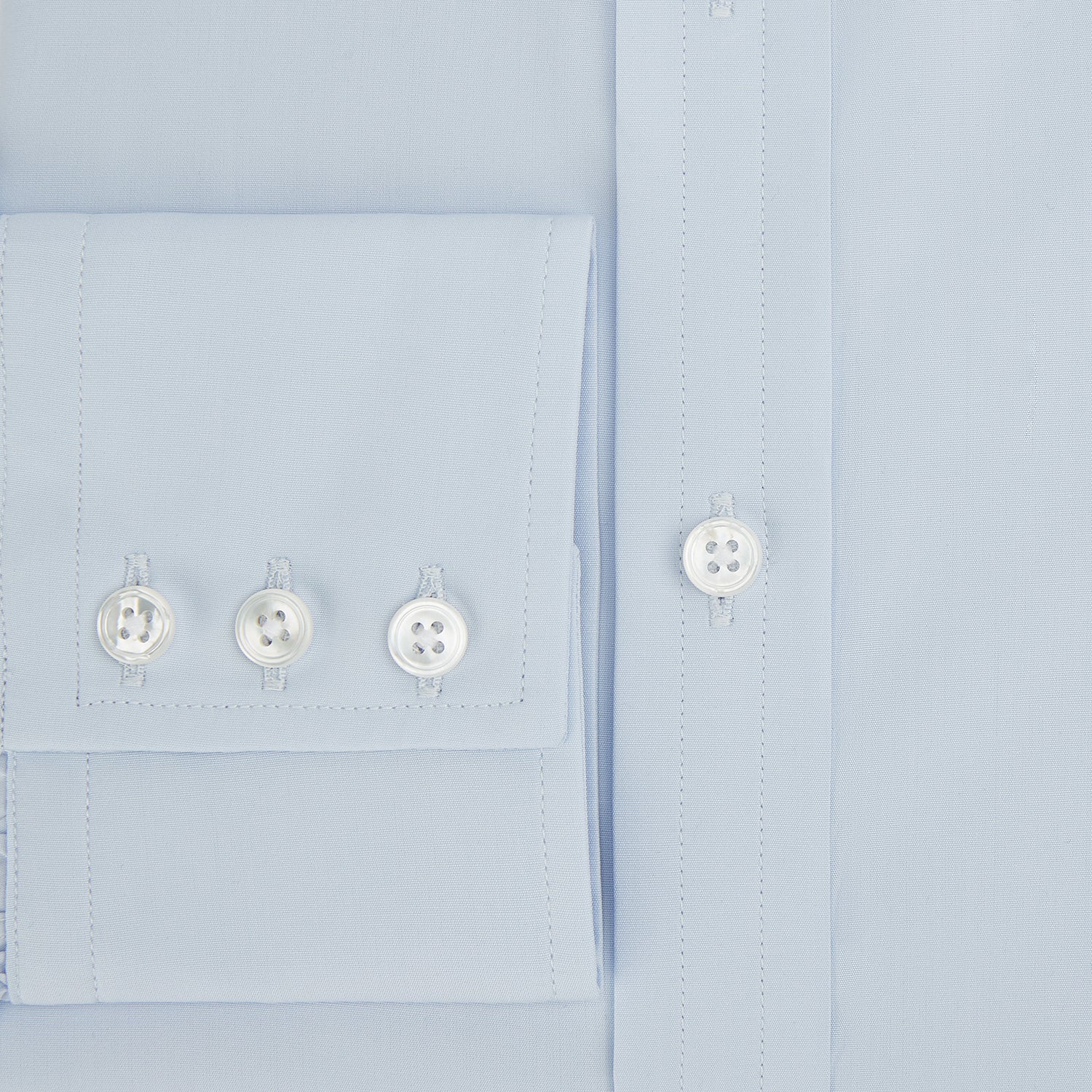 View 4 of product PALE BLUE COTTON REGULAR FIT MAYFAIR SHIRT