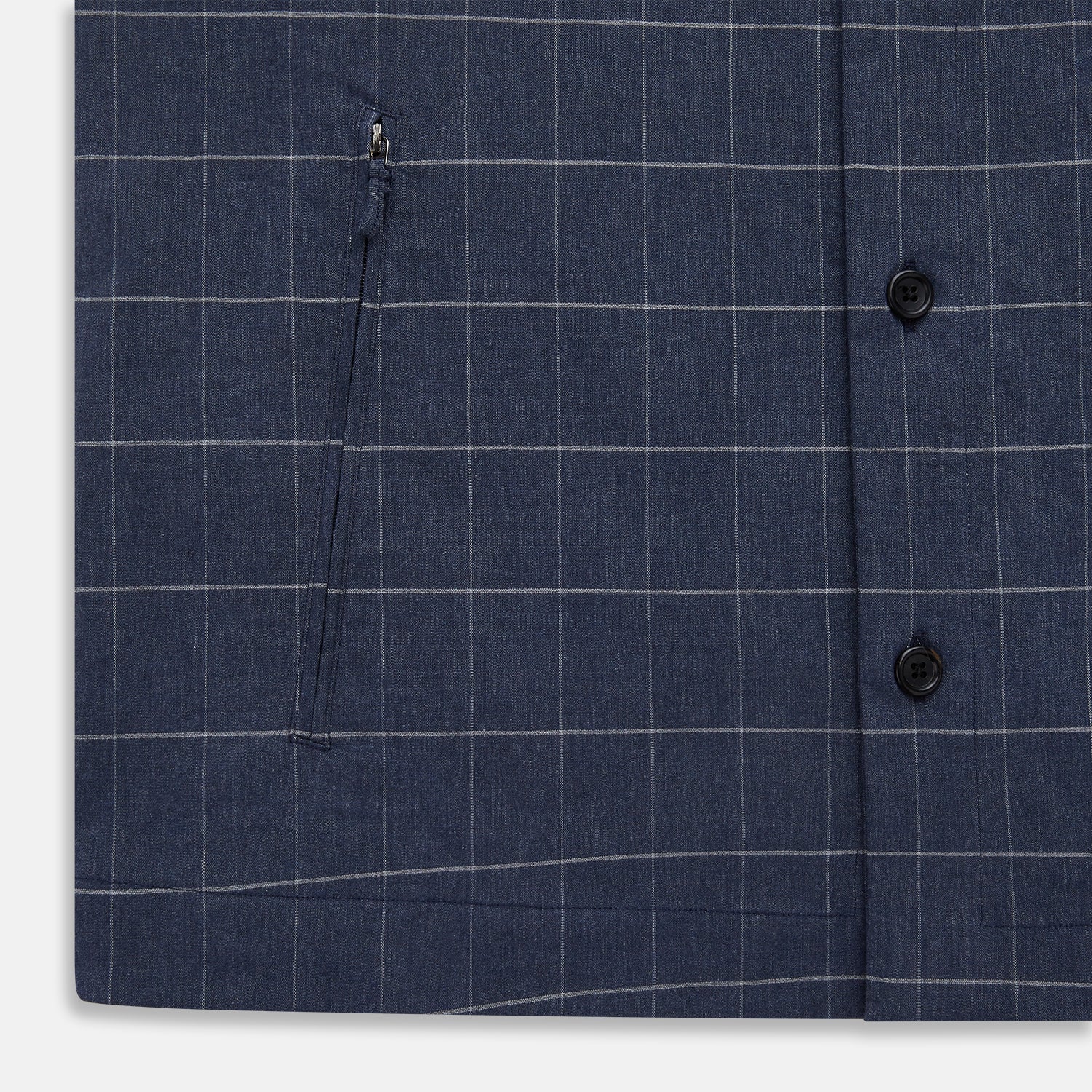 View 7 of product Royal Blue Check Hampstead Overshirt
