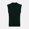View 3 of product Forest Green Fine Merino V-Neck Vest