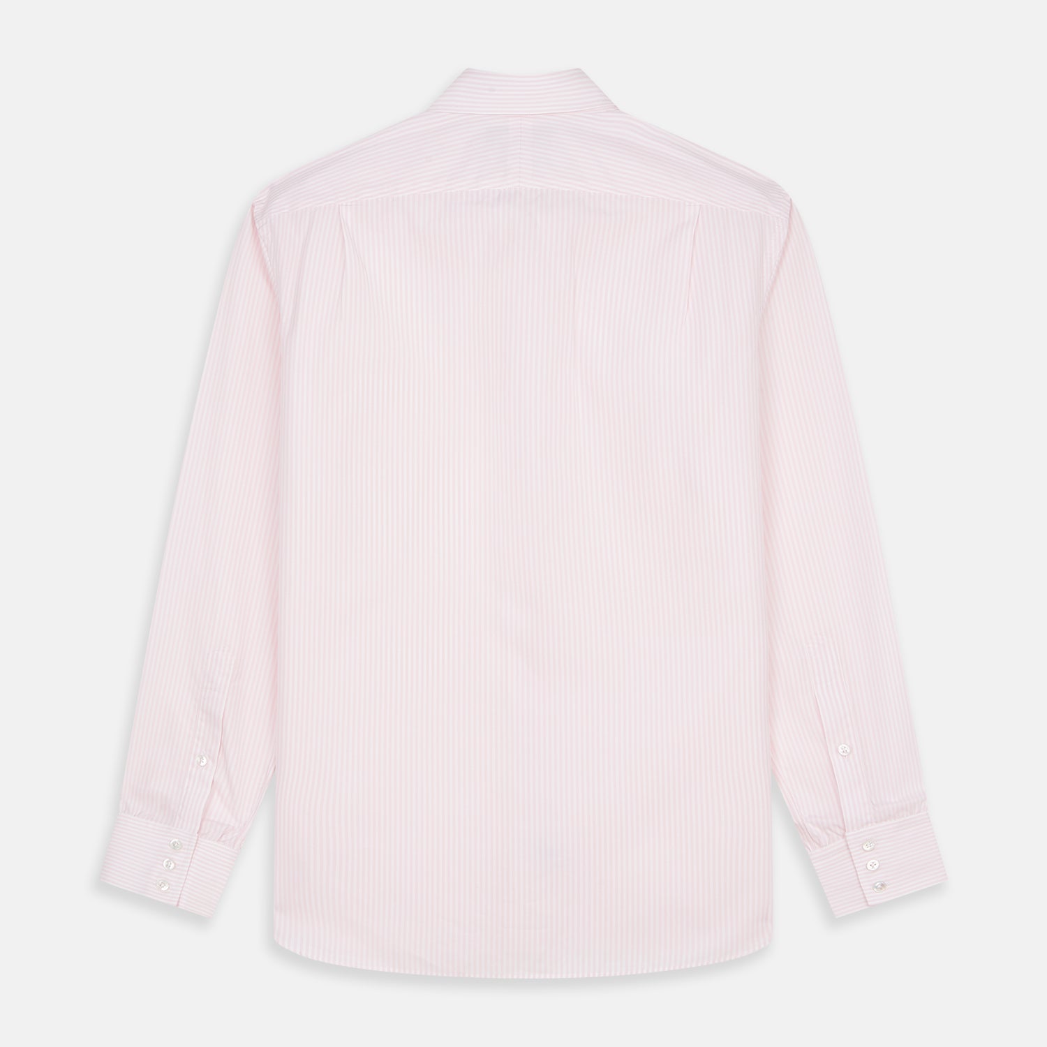View 5 of product White and Pink Wide Stripe Belgravia Shirt
