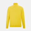 View 3 of product Canary Yellow Fine Merino High Neck Jumper