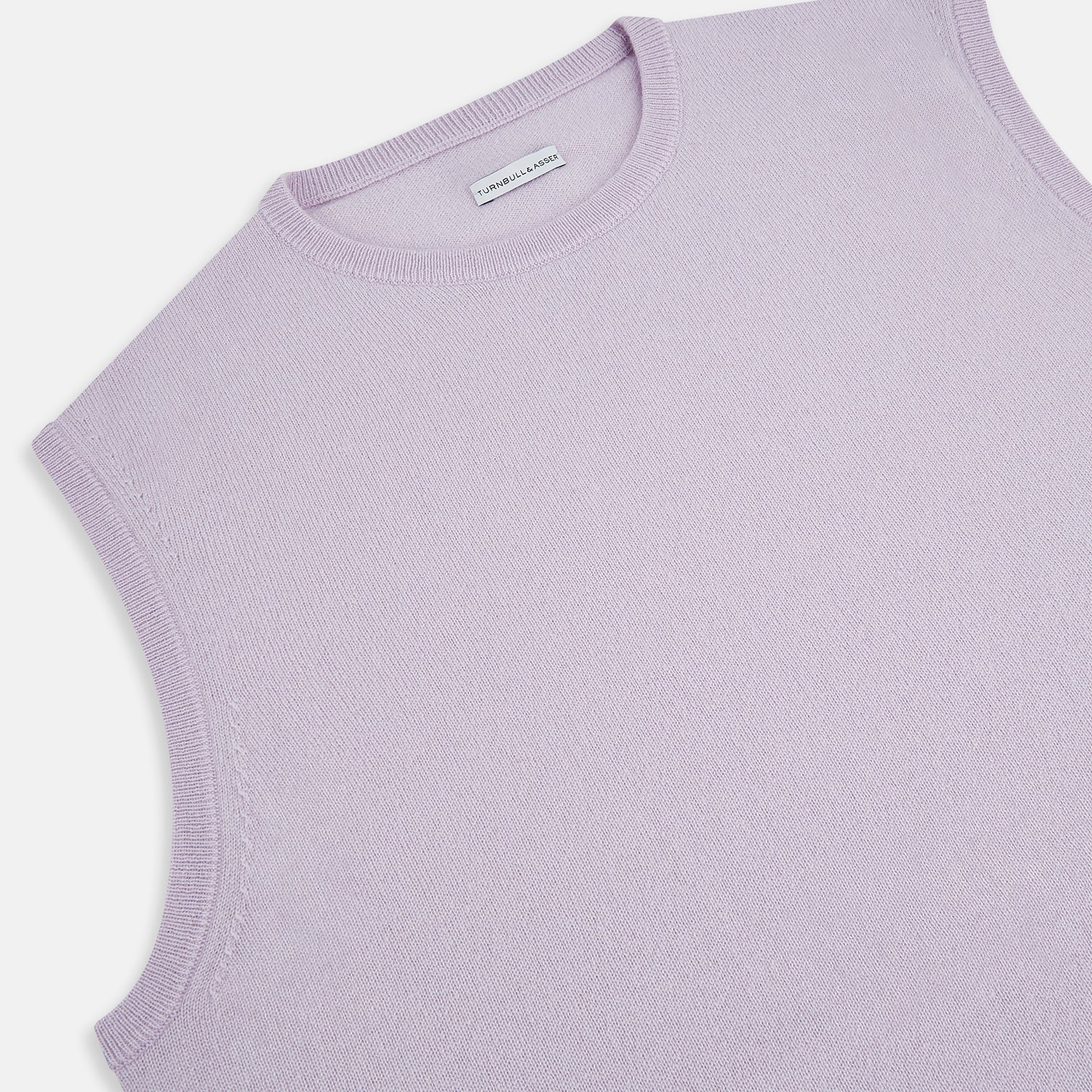 View 2 of product Lilac Cashmere Round Neck Vest