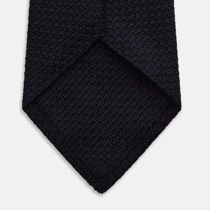 Midnight Blue Knitted Tie Image 3