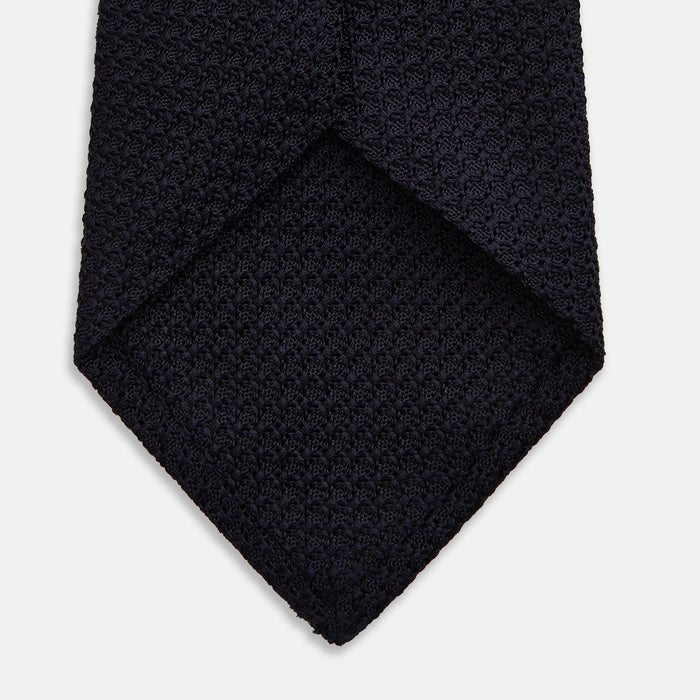 Midnight Blue Knitted Tie Image 3